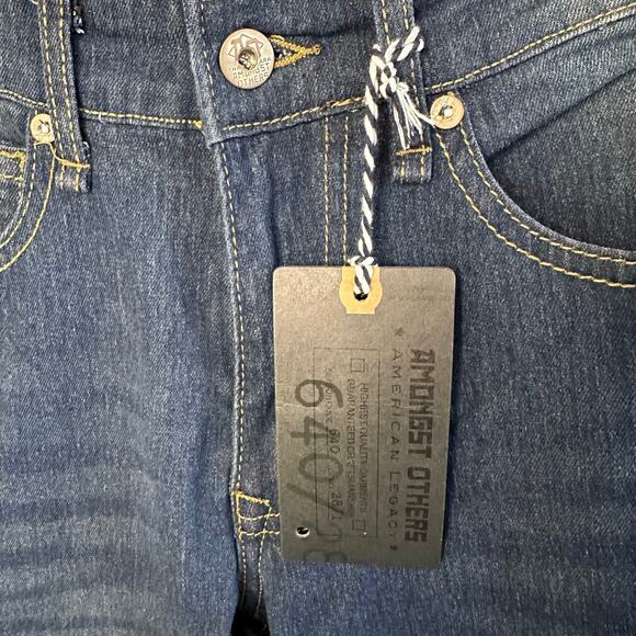 New mens Amongst Others slim stretch night shadow distressed jeans size 30x30 - Picture 3 of 7